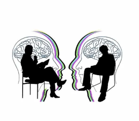 Elderly person receiving dementia support care